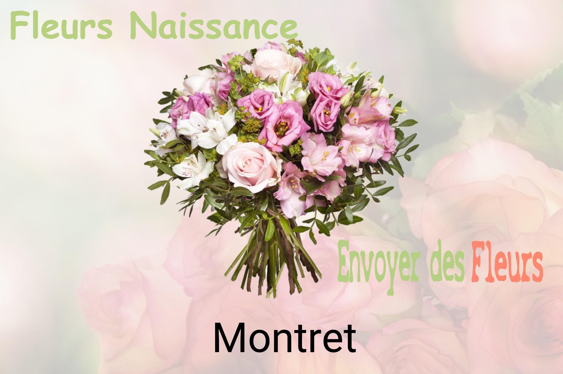 Bouquet de fleurs de naissance livré à Montret